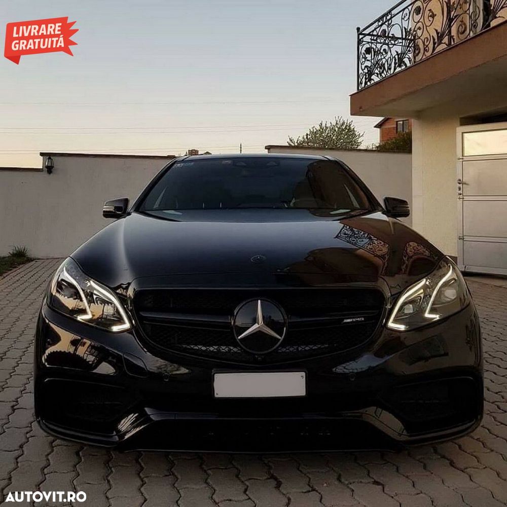Kit Exterior Mercedes W212 E-Class Facelift (2013-2016) E63 Design Negru Lucios- livrare gratuita - 18