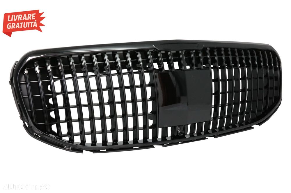 Grila Centrala Mercedes GLS SUV X167 (2019-2023) M Look Negru Lucios- livrare gratuita - 2