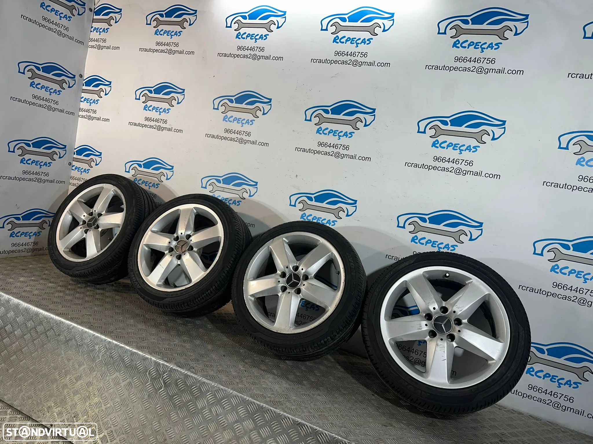 .Conjunto Jantes 17 Originais Mercedes-Benz SLK R171 5x112 - 3