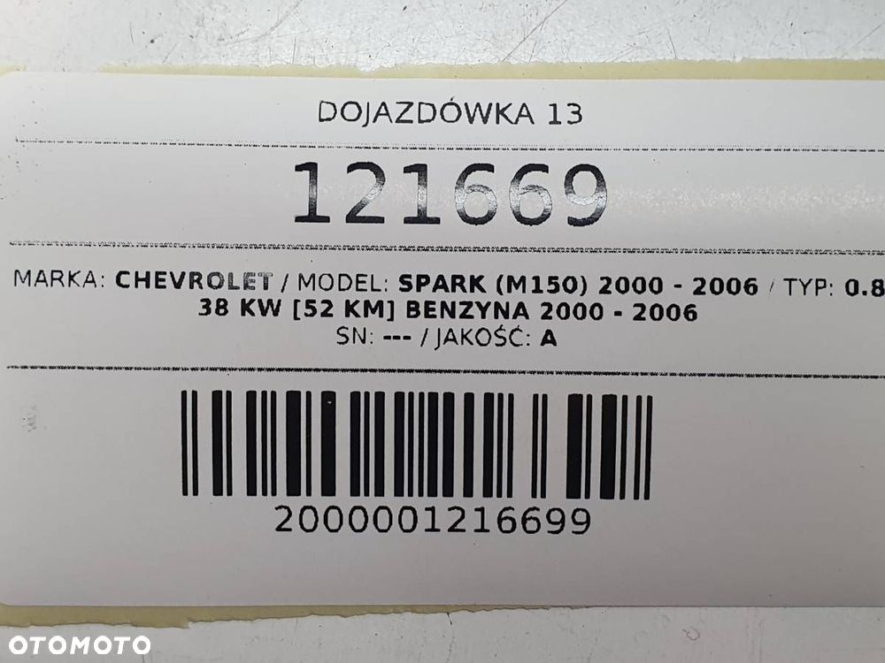 DOJAZDÓWKA KOŁO ZAPASOWE 13 T105/80D 3,5J ET45 4x114,3 CHEVROLET SPRARK - 8