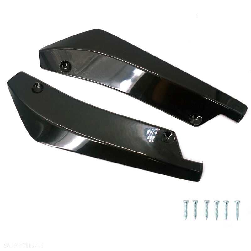 Set Ornamente Prelungiri Extensii LIP Bara Spate Flapsuri,Negru Lucios - 1