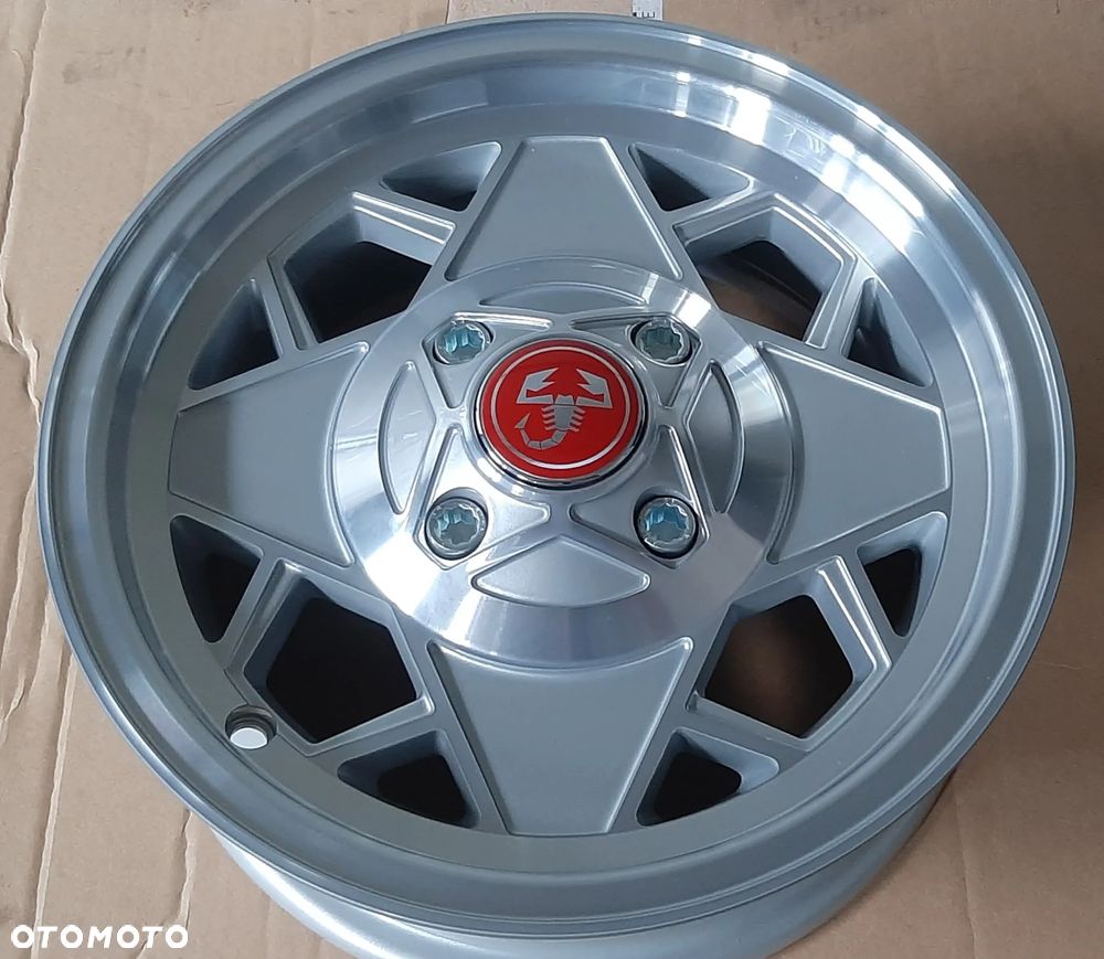 FIAT 126 126P 500  felgi NOWE 12"  CZARNE CZERWONE BIAŁE - 9