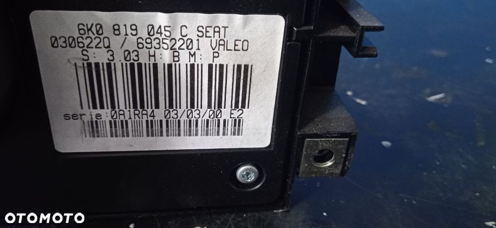 Panel sterowania nawiewu Seat Cordoba vario 6K0819045C - 3