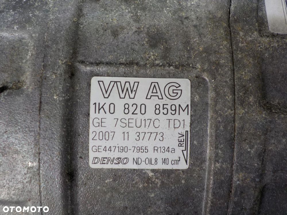 VW GOLF V 1.9 TDI SPRĘŻARKA KLIMATYZACJI 1K0820859M - 3