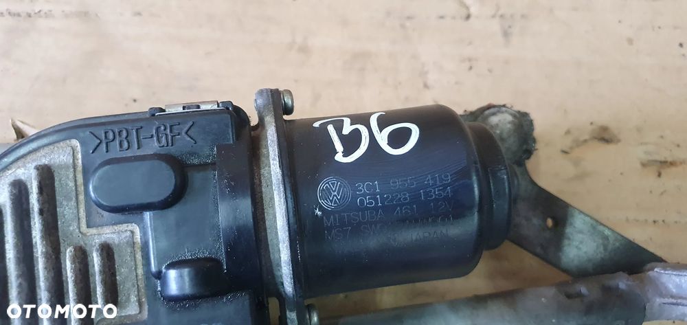 Mechanizm wycieraczek przód przedni VW Passat B6 3C1955023B 3C1955419 - 9