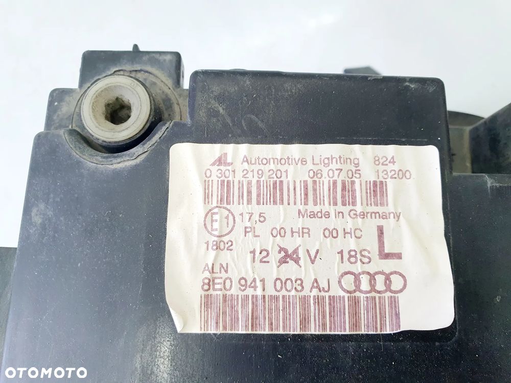 AUDI A4 B7 04-07r LEWA LAMPA PRZÓD ORYGINAŁ EU !!! 8E0941003AJ - 6