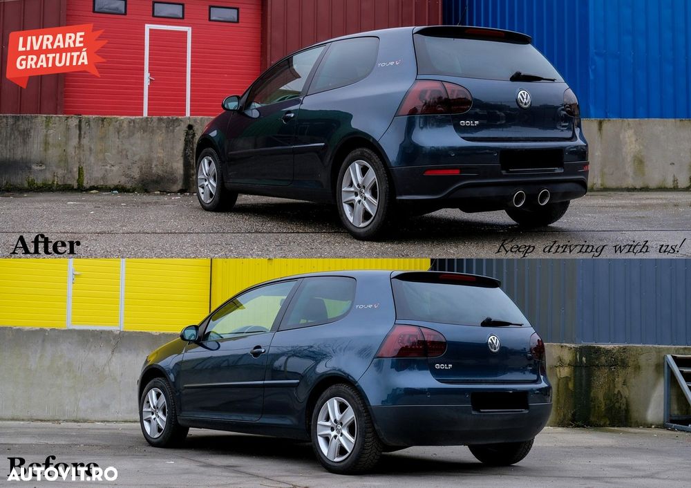 Prelungire Bara Spate VW Golf 5 V (2003-2007) R32 Look- livrare gratuita - 8