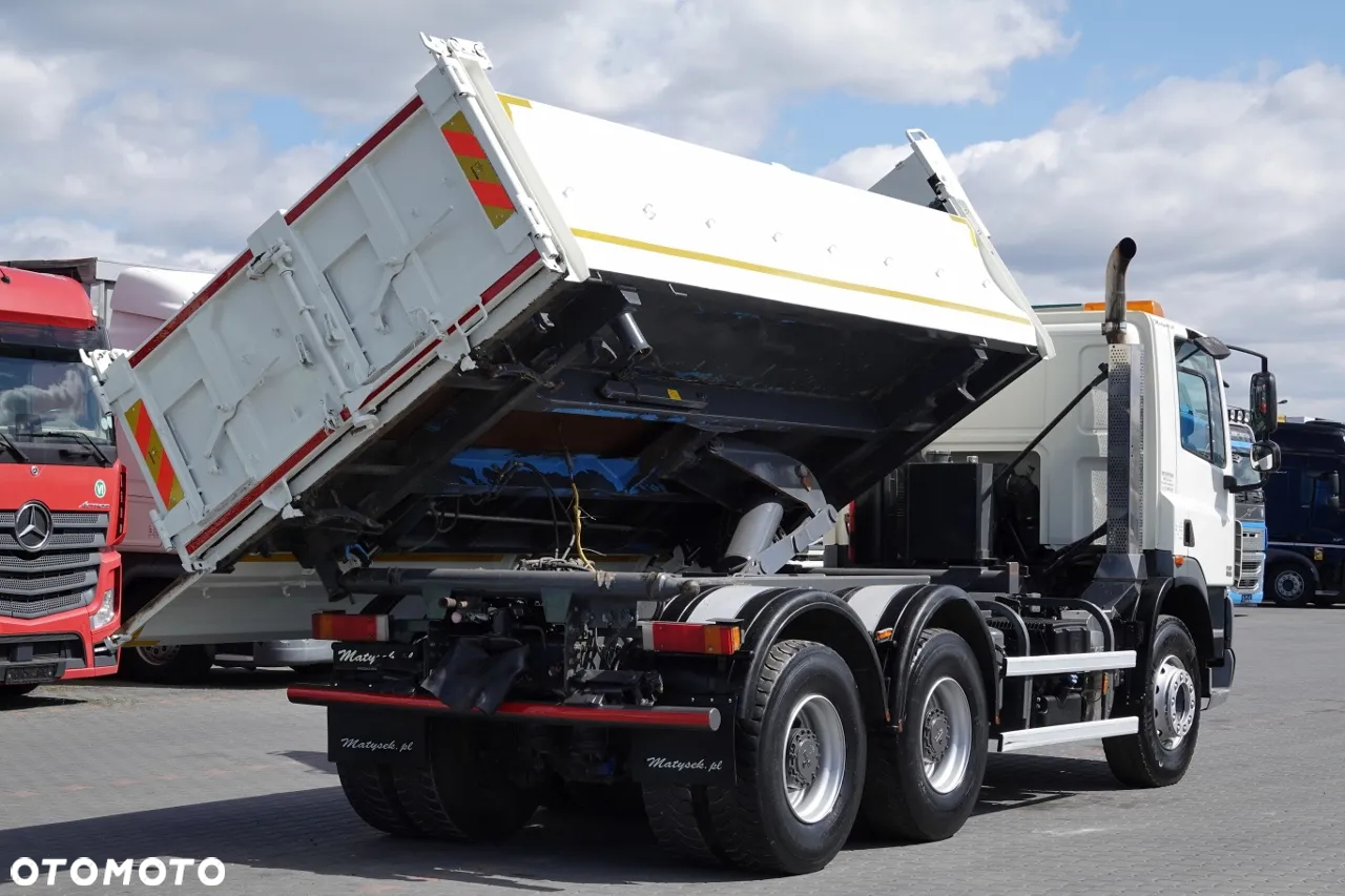 DAF CF 85.410 / 6X4 / WYWROTKA 2 STR / BORDMATIC / HYDROBURTA / MANUAL / SPROWADZONY - 7