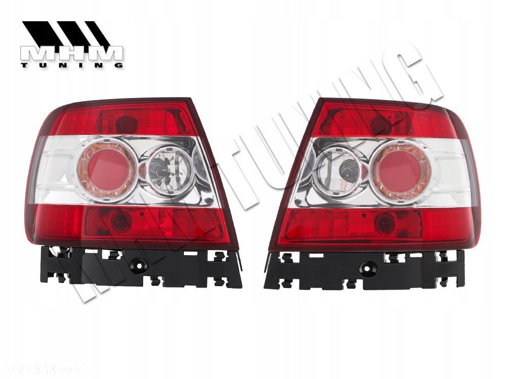Lampy tylne kpl Tuning Clear Red White Audi A4 b5 8d Sedan 1994-2001 z24 - 1