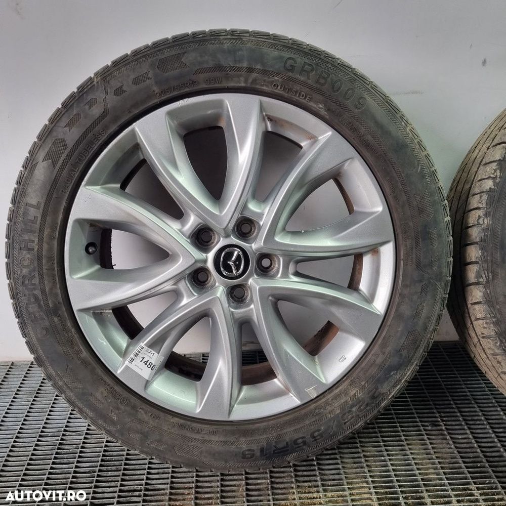 Jante aliaj Mazda CX - 5 2012 - 2015 (1480) R19 225 55 R19 DOT2023 VARĂ ET50 5X114.3 - 2