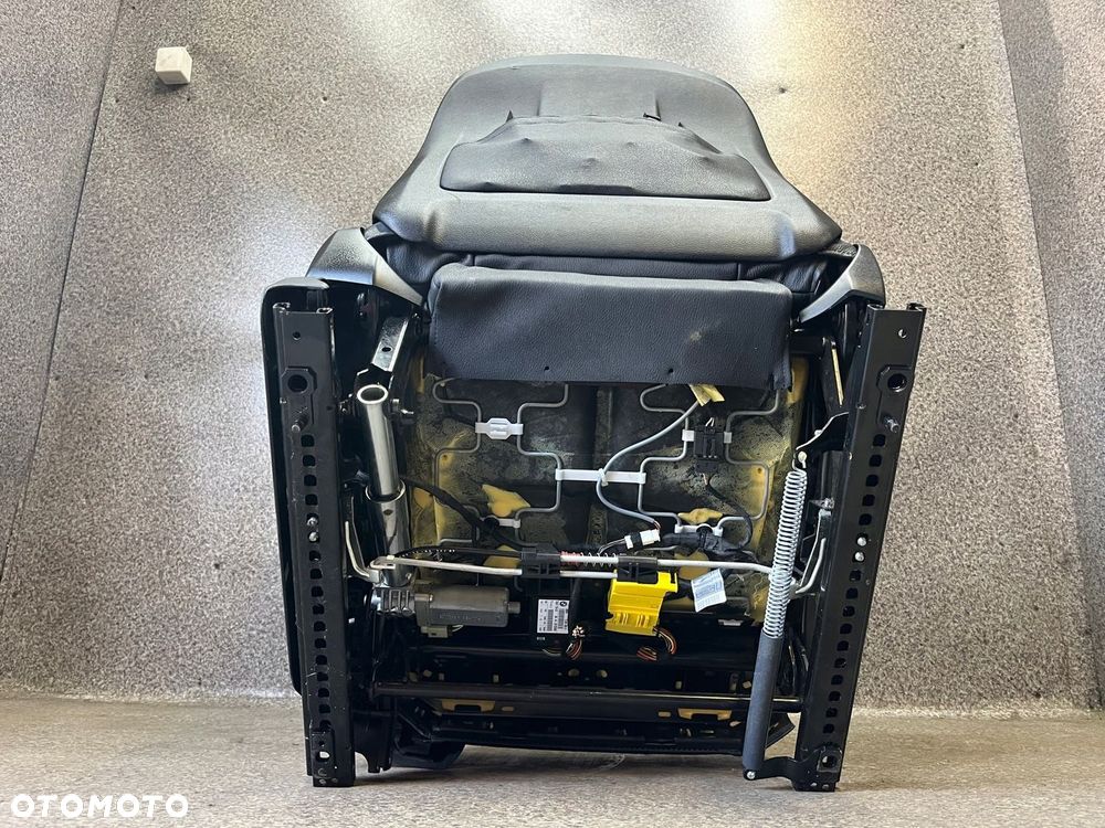 Fotel kierowcy lewy przod przedni grzany skora czarna BMW X5 E70 LADNY - 8