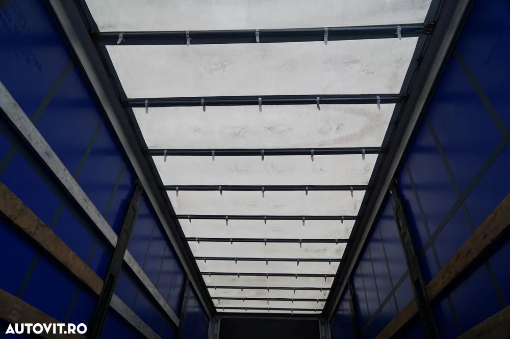 Wecon REMORCA - 7,7 M / AXĂ CULISANTĂ / ACOPERIȘ CULISANT / ȘINGURI CĂRUCIOR / SAF - 23