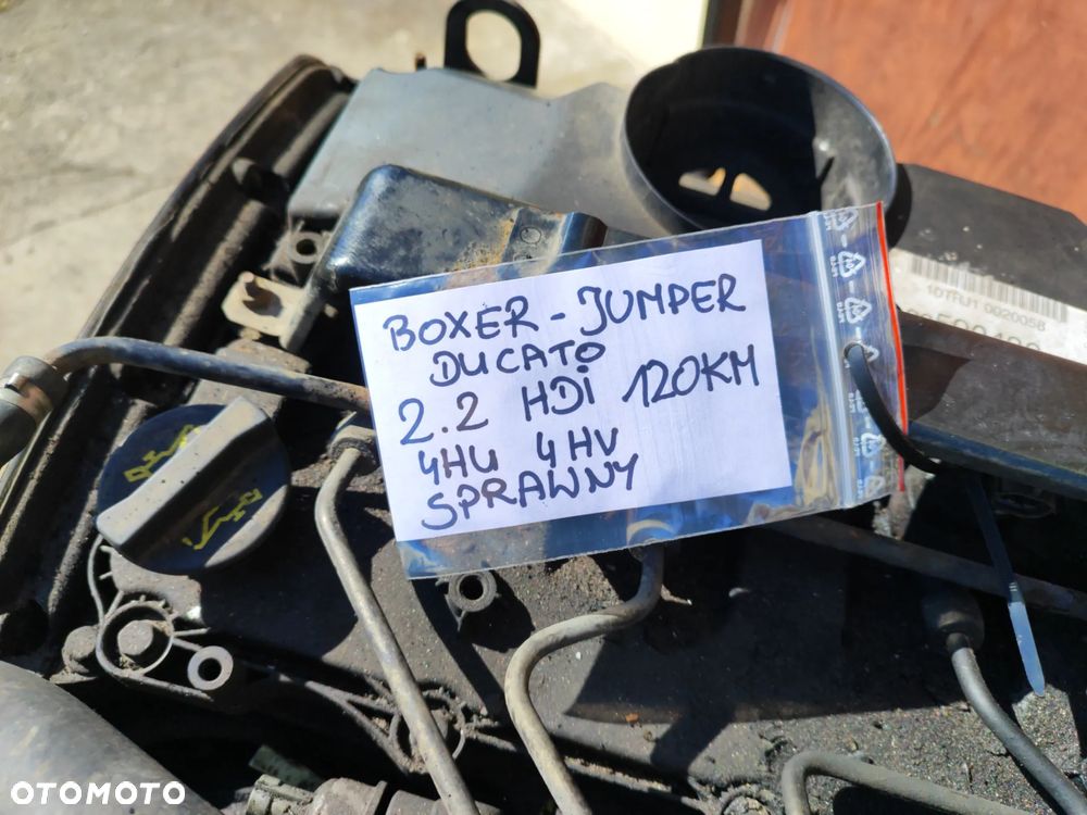 Silnik kompletny 2.2 HDI 120KM EURO 4 4HU 4HV do Fiat Ducato III Peugeot Boxer Citroen Jumper II 06-11r kompletny na chodzie Film z pracą - 12