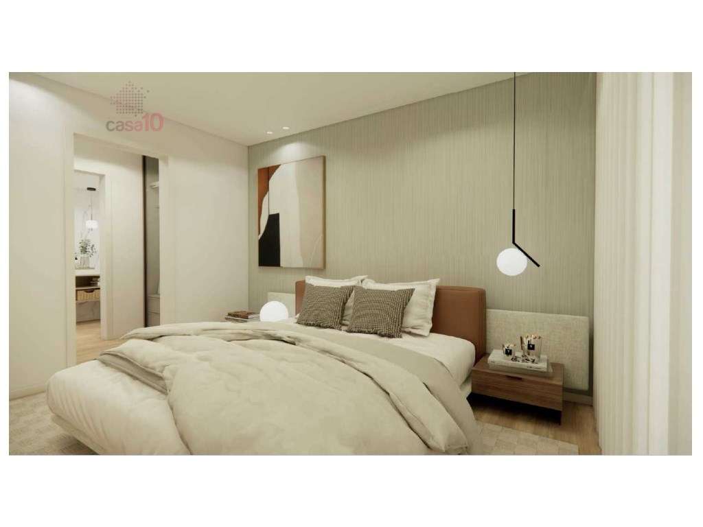 Vende-se apartamento T2 em empreendimento de arquitetura contemporâ... - Grande imagem: 2/5