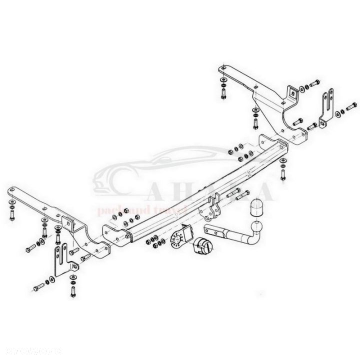 Hak Holowniczy Odkręcany Do Toyota Rav4 Iii 2006-2012 (Tylko Do Wersji Usa) - 3