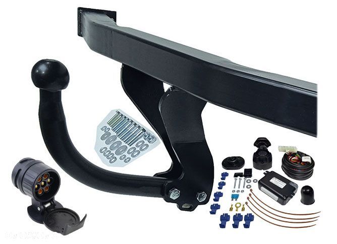 RENAULT SCENIC 2 + 3 II + III + GRAND   HAK HOLOWNICZY + MODUŁ + WIĄZKA + ADAPTER 13PIN/7P - 10