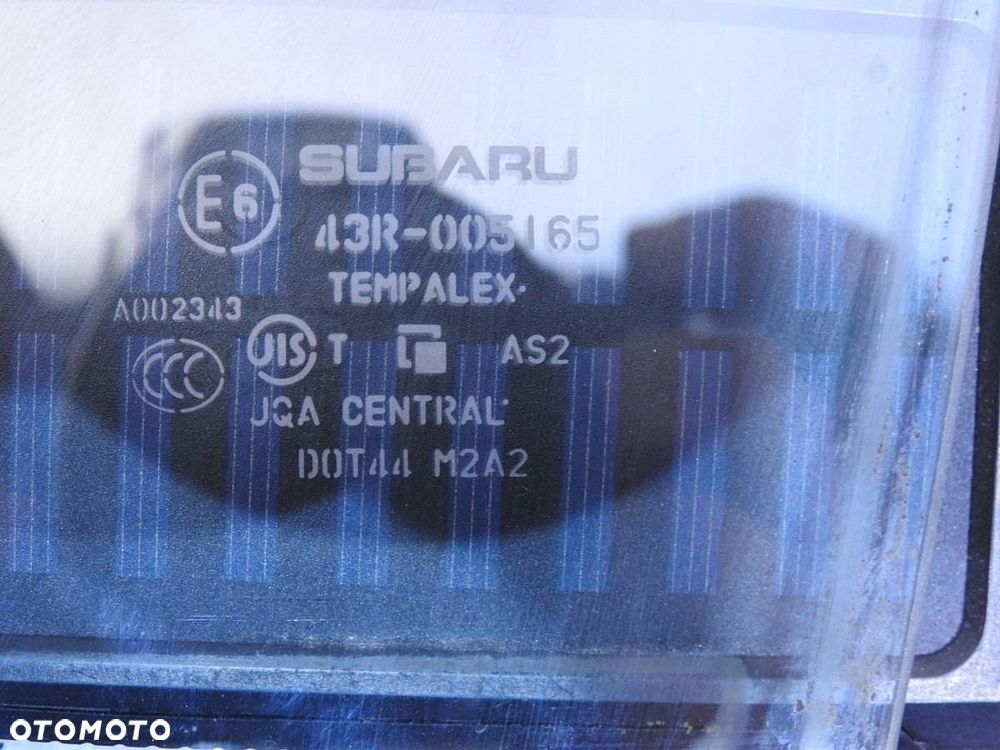 SZYBA DRZWI PRAWY TYŁ SUBARU FORESTER III - 8
