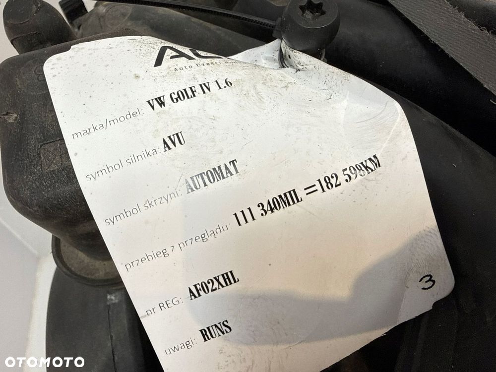 SILNIK AVU VW Golf IV Bora Audi A3 Skoda Octavia I 1.6 8V benzyna kompletny - 15