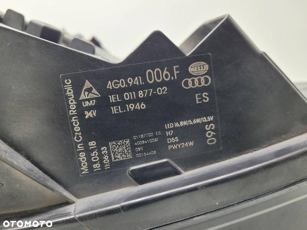 LAMPA PRZÓD PRZEDNIA PRAWA AUDI A6 C7 LIFT EU 4G0941006F USZKODZONA - 12