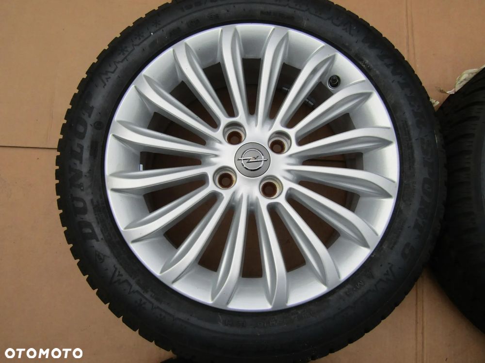 4x Felgi Aluminiowe Koła 16 Opel Adam Astra H Corsa D E Meriva Combo C Karl Chevrolet Aveo Fiat Grande Punto Evo 6,5 j ET40 + Opony 195/55 16 Dunlop Zimowe + Czujniki TPMS - 8