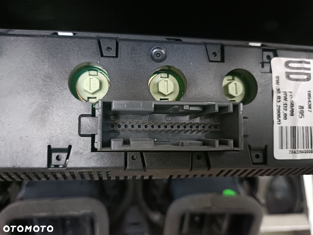OPEL CORSA D 06-11 r. RAMKA KONSOLI kratki nawiewu środkowe WYŚWIETLACZ RADIA+ - 7