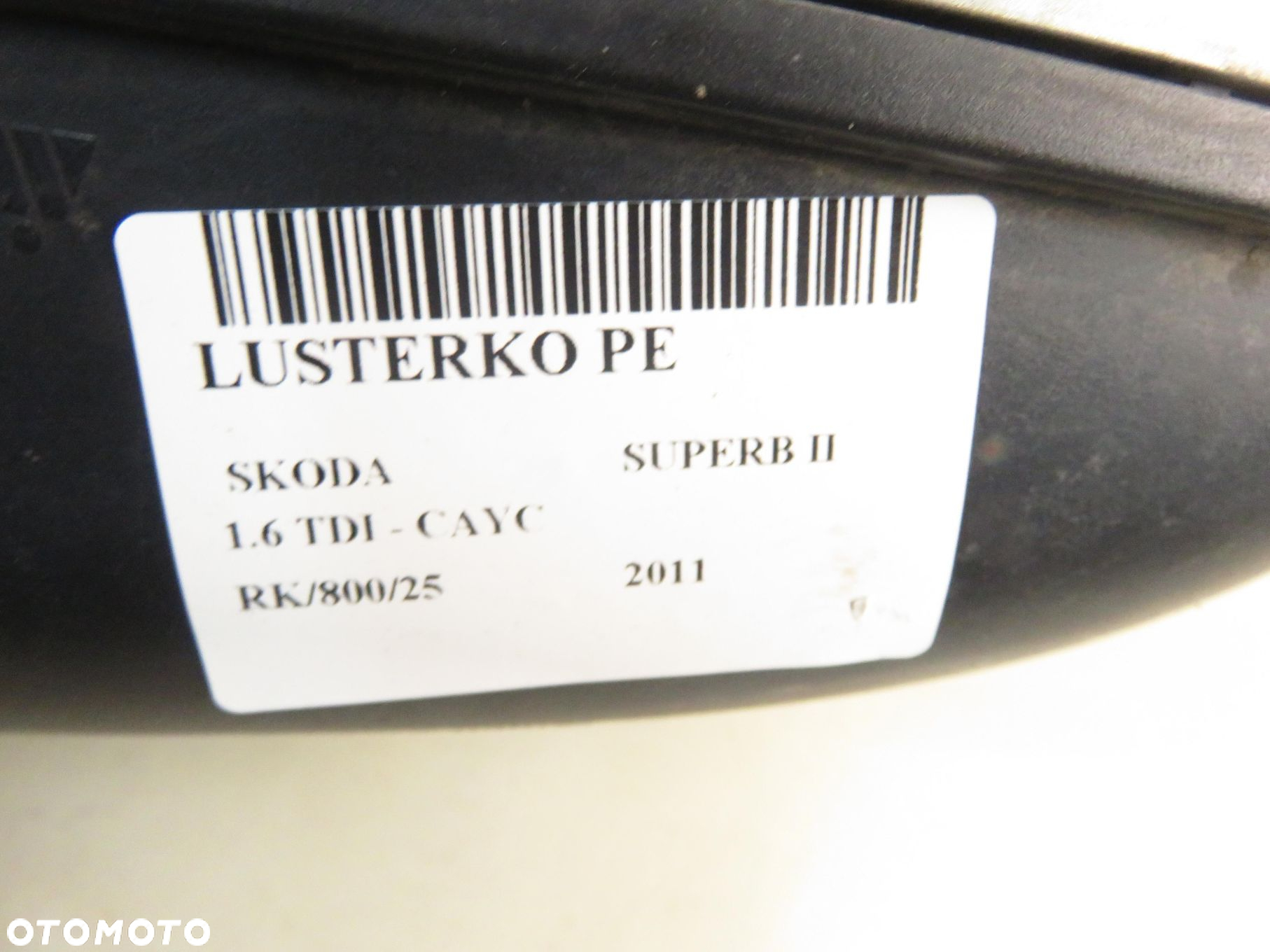 LUSTERKO PRAWE SKODA SUPERB II 3T1857502BH 2G2G - 11