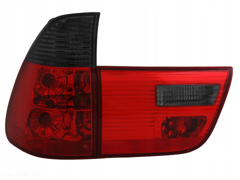 Lampy tyl ne L+R kpl 4sztuki Tuning Clear Red Smoke Bmw X5 E53 1999-2006 - 2