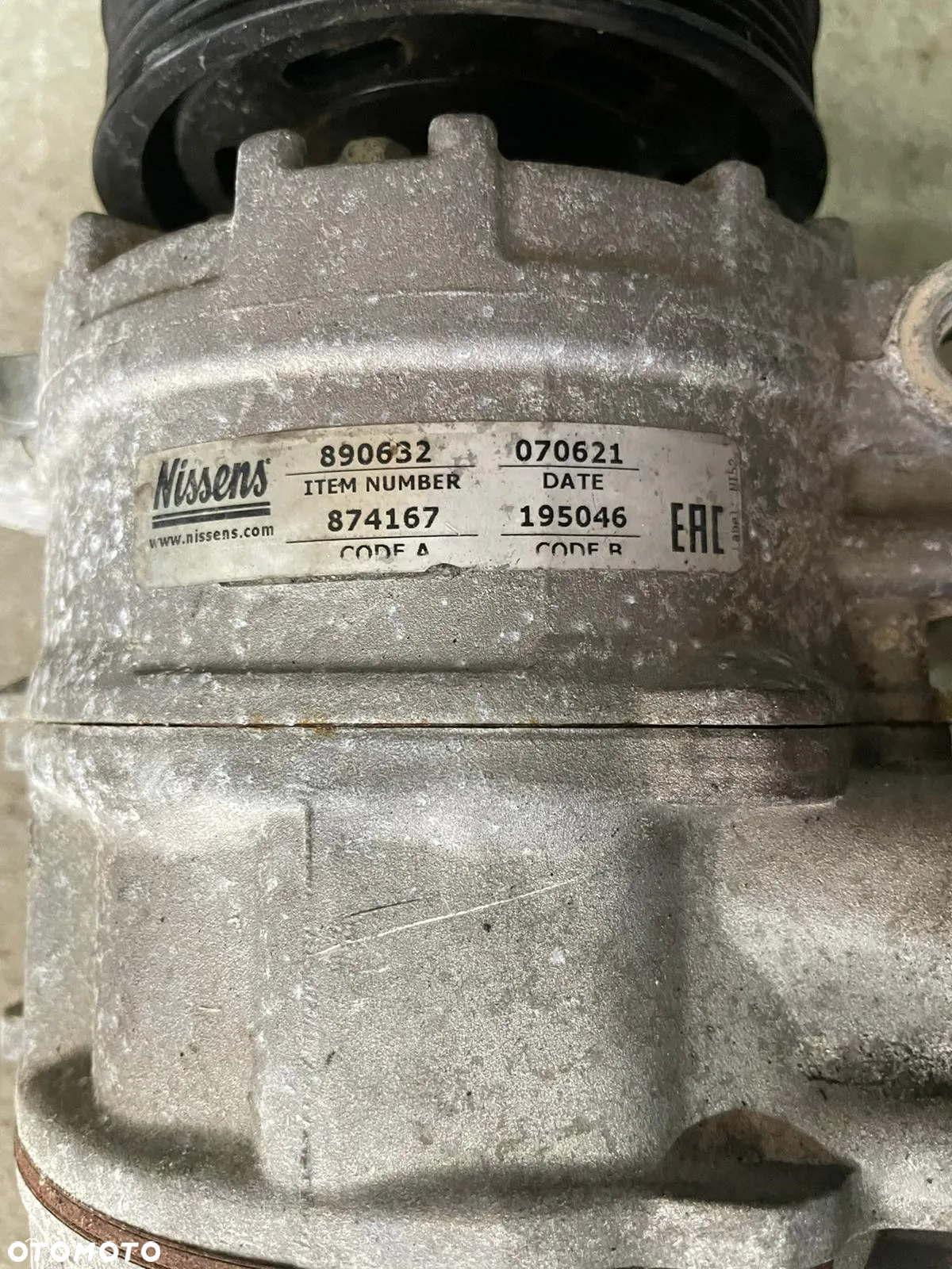 Kompresor sprężarka klimatyzacji Nissens VW AG Volkswagen Audi Skoda Seat 2.0 890632 - 2