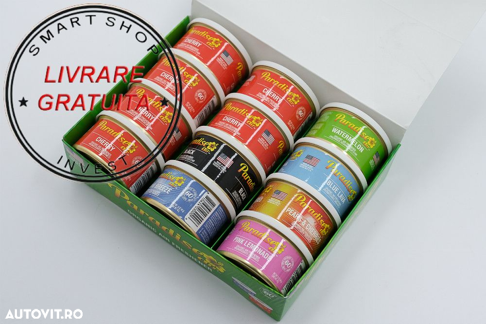 Paradise Air Fresh Odorizant Organic Tip Conserva 12 Bucati Asortat- livrare gratuita - 3