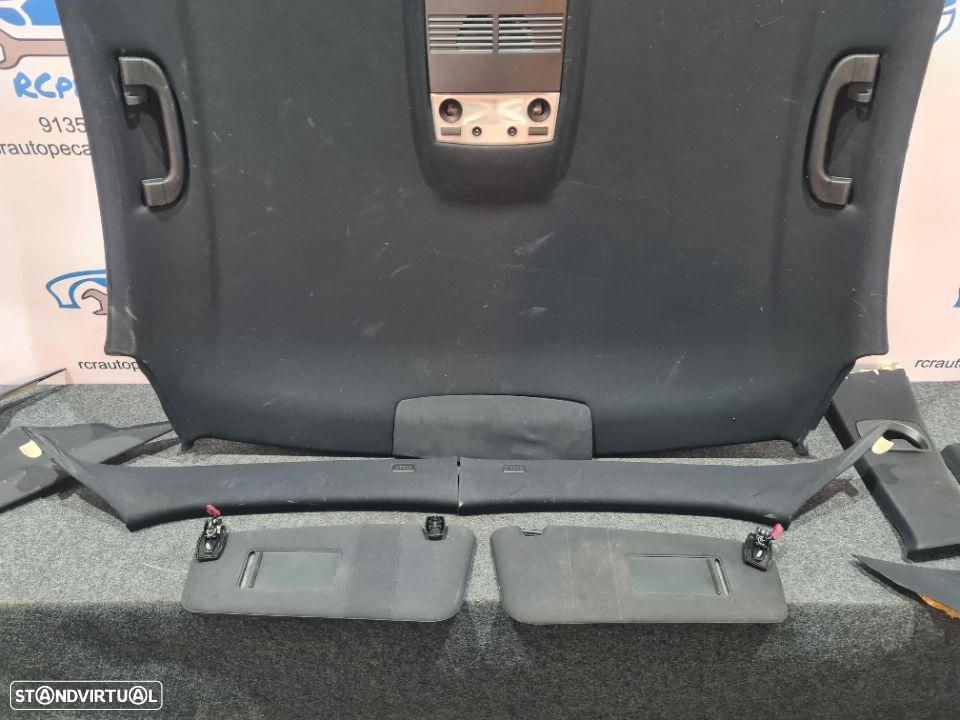 KIT INTERIOR TECTO TEJADILHO FORRO CUPULA TETO SUPORTES ORIGINAL PACK M BMW SERIE 5 E60 SEDAN CARRO CARRINHA - 6
