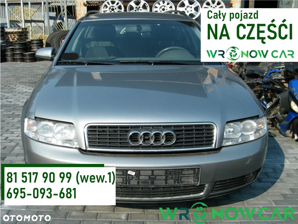 Audi A4 B6 (00-06r.) 2.0B 130KM. Silnik BFC  (oraz: BCZ, BDG) Skrzynia GHD lakier LY7Q. Cały na części. GWARANCJA !!!