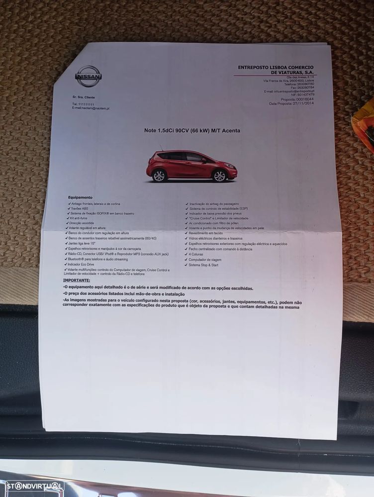 Nissan Note 1.5 dCi Acenta - 42