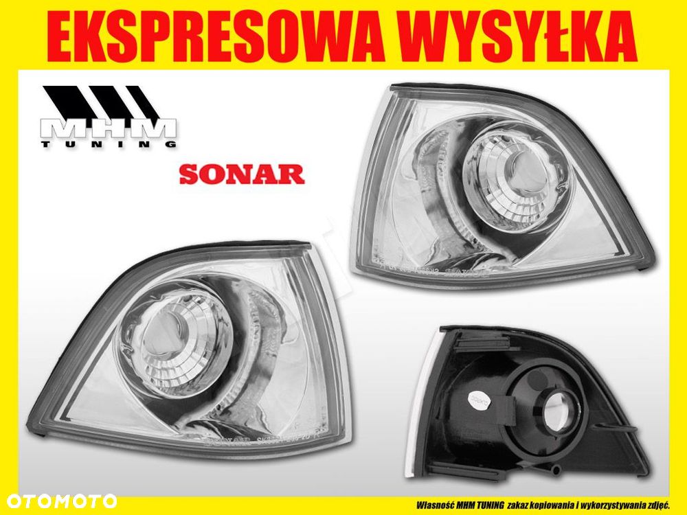 kierunkowskaz migacz kpl bmw 3 e36 90- coupe clear - 2
