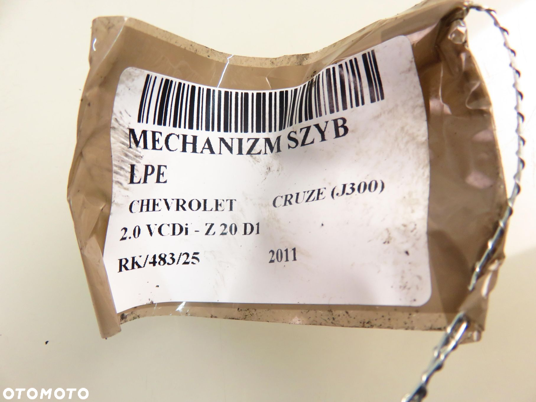 PODNOŚNIK SZYBY LEWY PRZEDNI CHEVROLET CRUZE (J300) - 2