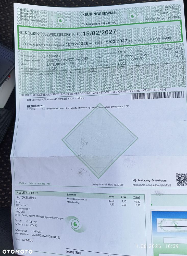 Mitsubishi ASX 1.6 ClearTec 2WD Edition 100 - 17