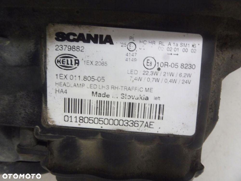 reflektor lampa full led lewy scania r s - 3