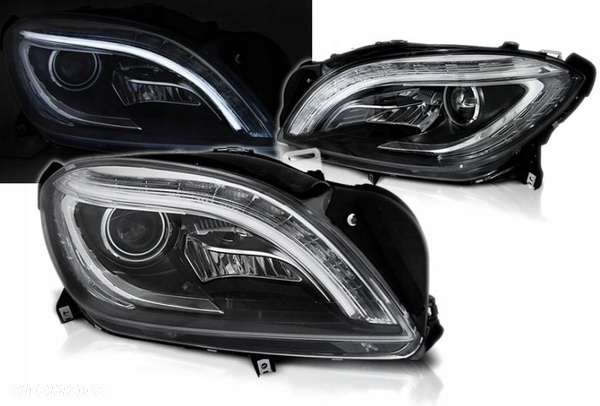 REFLEKTORY Lampy LED BLACK do MERCEDES W166 od 2011 do 2015 Roku