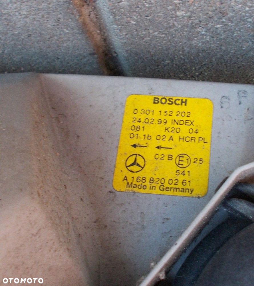 MERCEDES A KLASA W168 97-00 PRAWA ORYGINAŁ BOSCH - 3
