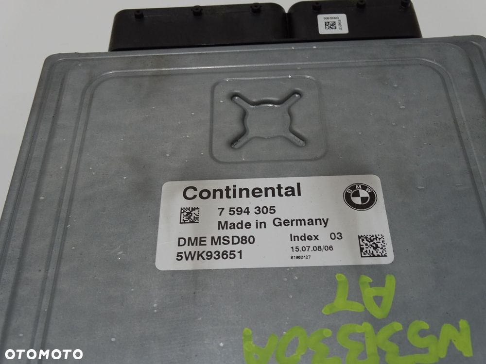 KOMPUTER STEROWNIK SILNIKA BMW E60 E61 N53 7594305 (4642967) - 3