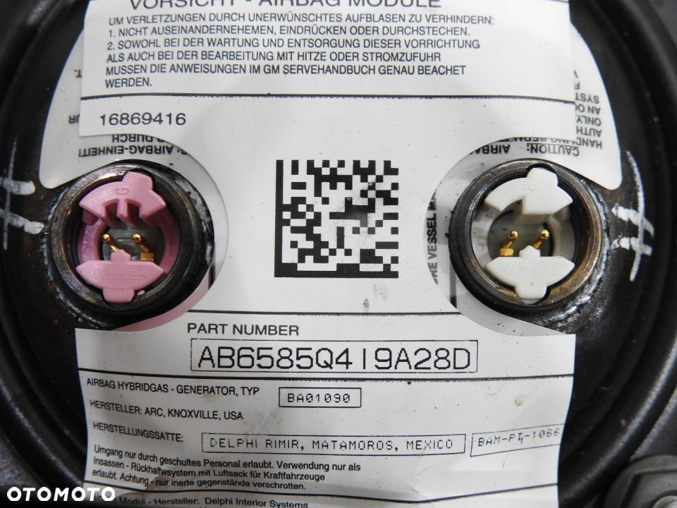 PODUSZKA AIRBAG KIEROWCY CHEVROLET UPLANDER - 8