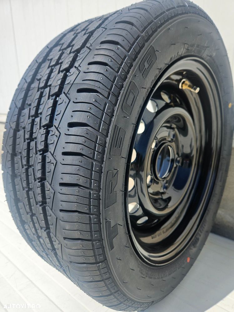195/50 R13C Roata completa SECURITY 6Jx13 5x112 ET30 Valva metalica - 1