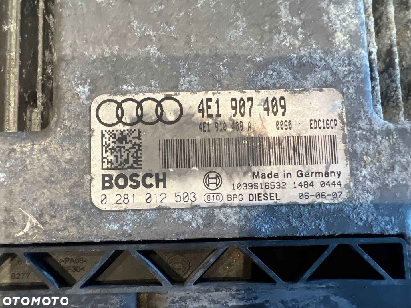 STEROWNIK STEROWNIKI SILNIKA AUDI A8 D3 4.2 TDI BVN 4E1907409 KOMPLET - 4