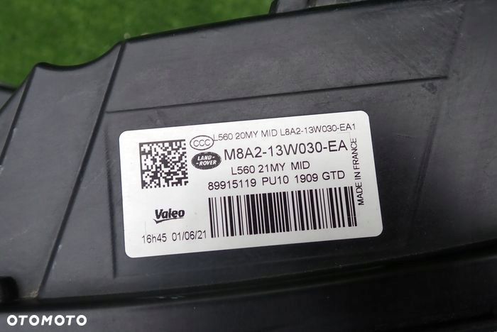LAND ROVER VELAR FULL LED 17-22 reflektor lewy lampa lewa - 10