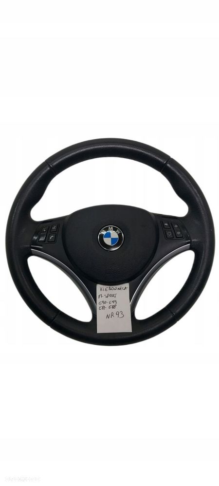 Bmw E90 E93 E92 E81 E87 Kierownica Skórzana M-Sport Multi Airbag Nr 93 - 1