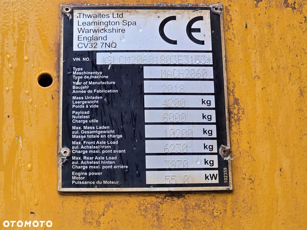 Thwaites 2060  6 Ton - 7
