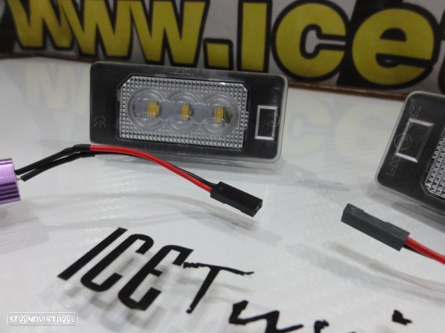 Suporte De Lâmpada De Matricula Com Led Branco Para Audi A1, A3, A4 B8, A5, A6, A7, Q3, Q5, Q7, TT, TTS, TTRS, Porsche Panamera 2010-, Seat Alhambra, Ibiza 6J SC/5-doors/ST 2008, Ateca, VW Sharan 7N, Touran GP2, Touareg 2, Tiguan, Polo, Golf 6, 7 Variant, Golf Plus, Jetta, Passat B6, B7, Skoda Fabia 5J, Superb 3T, Octavia (5E), Rapid  Yeti 5L. - 6