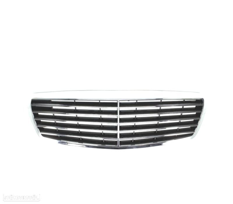 GRELHA FRONTAL MERCEDES E W211 02-06 CROMADA - 2
