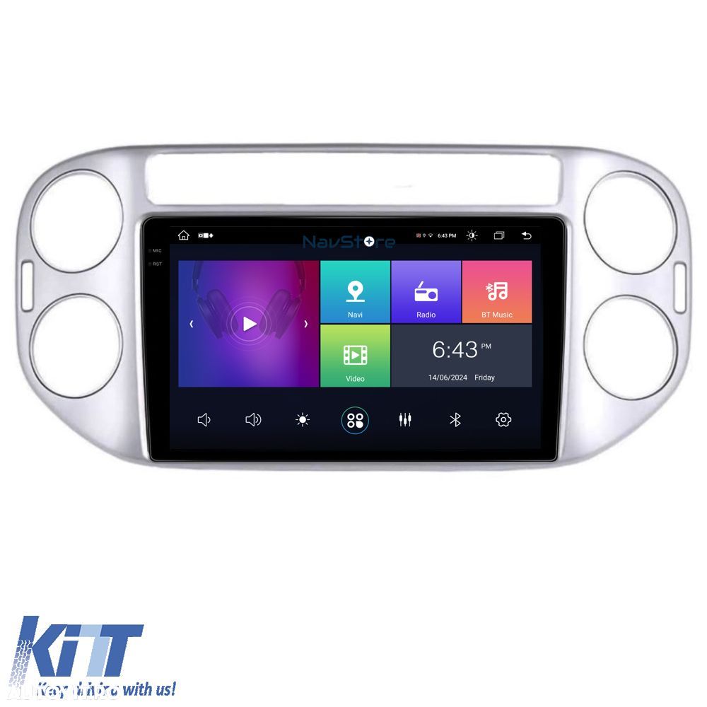 Navigatie Android Dedicata Volkswagen Tiguan (2006-2016), Display 2K, - 3