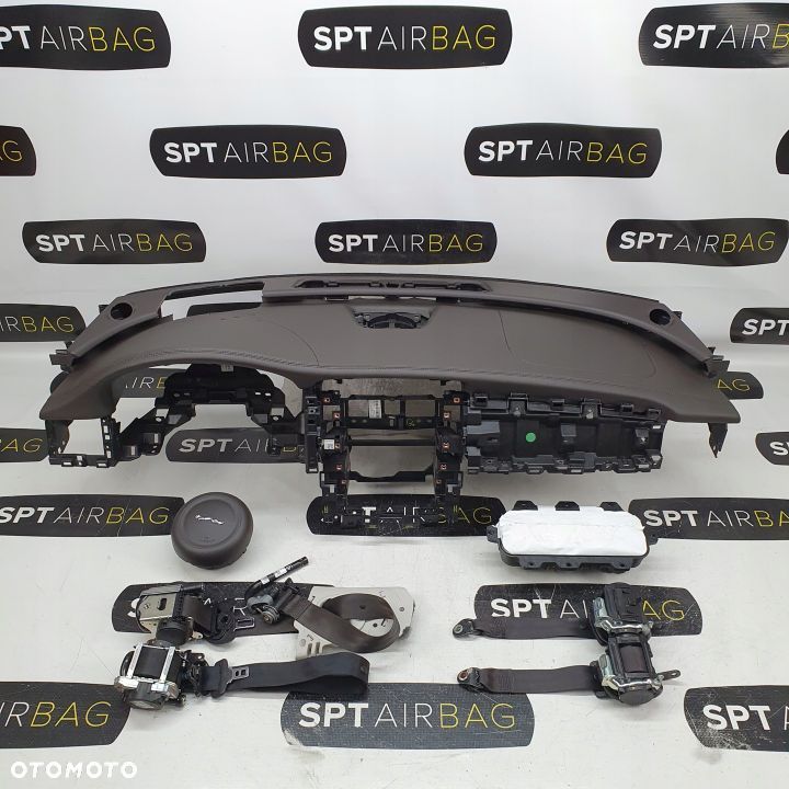 JAGUAR XF X260 DESKA ROZDZIELCZA KONSOLA KOKPIT PULPIT PODUSZKI AIRBAG AIR BAG PASY KIT SET - 1