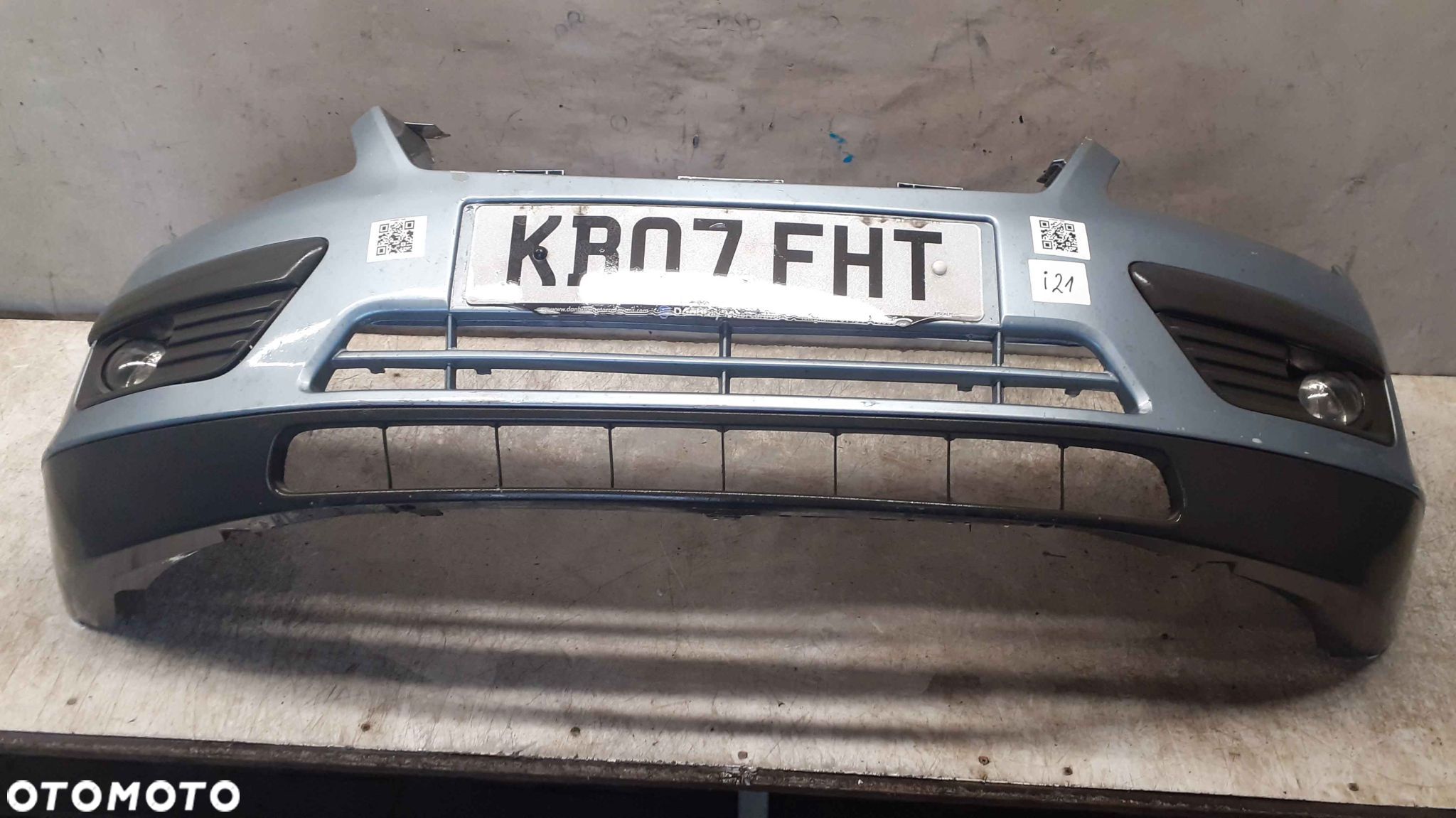 } ZDERZAK PRZÓD PRZEDNI DO FORD FOCUS MK2 II Z3 BŁĘKITNY HALOGENY - 1